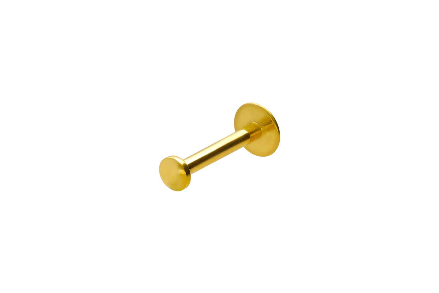 Titan Labret Piercing mit Innengewinde FLAT-DISC